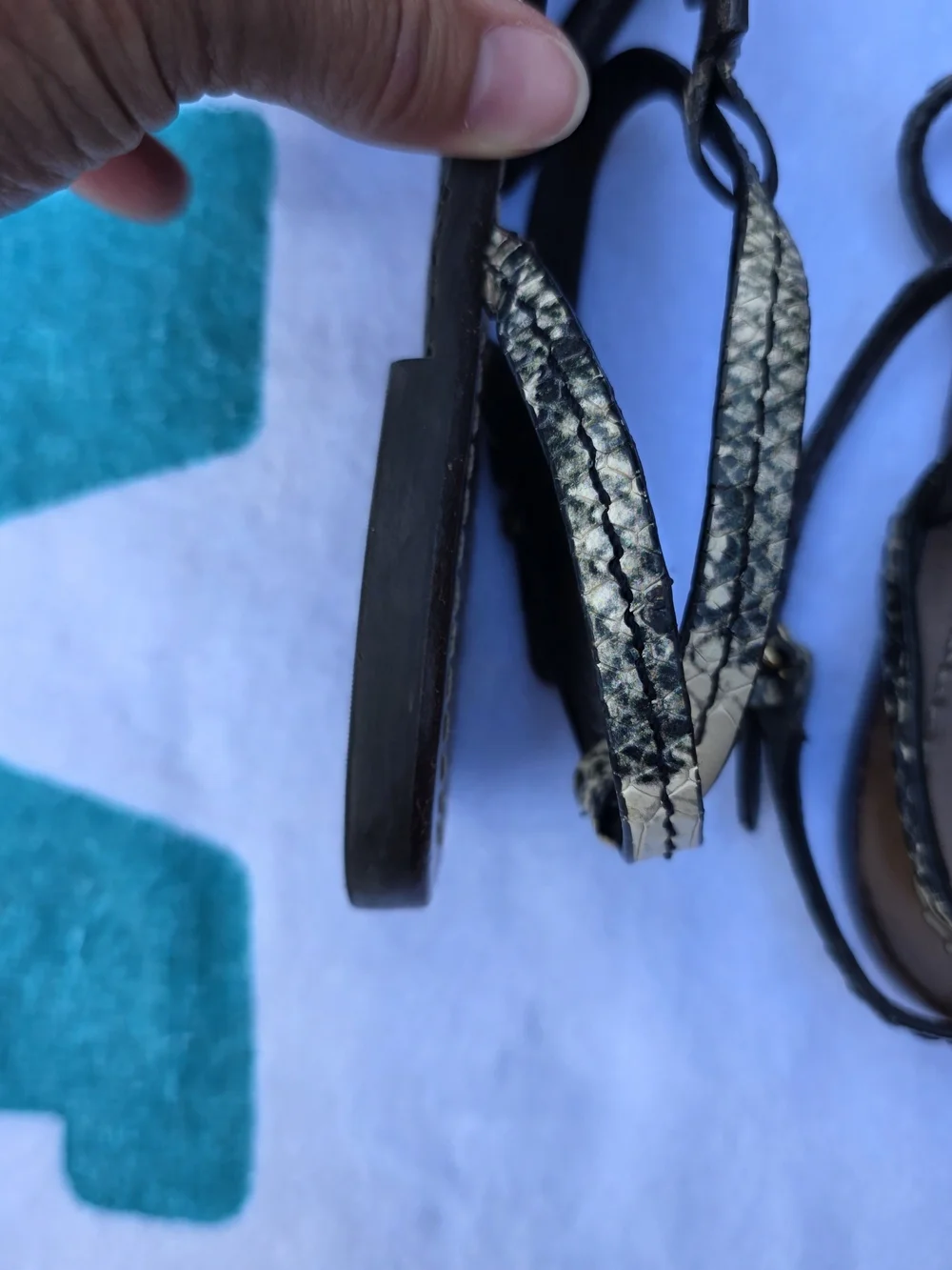 Tory Burch Brown Leather Miller T-Strap Sandals